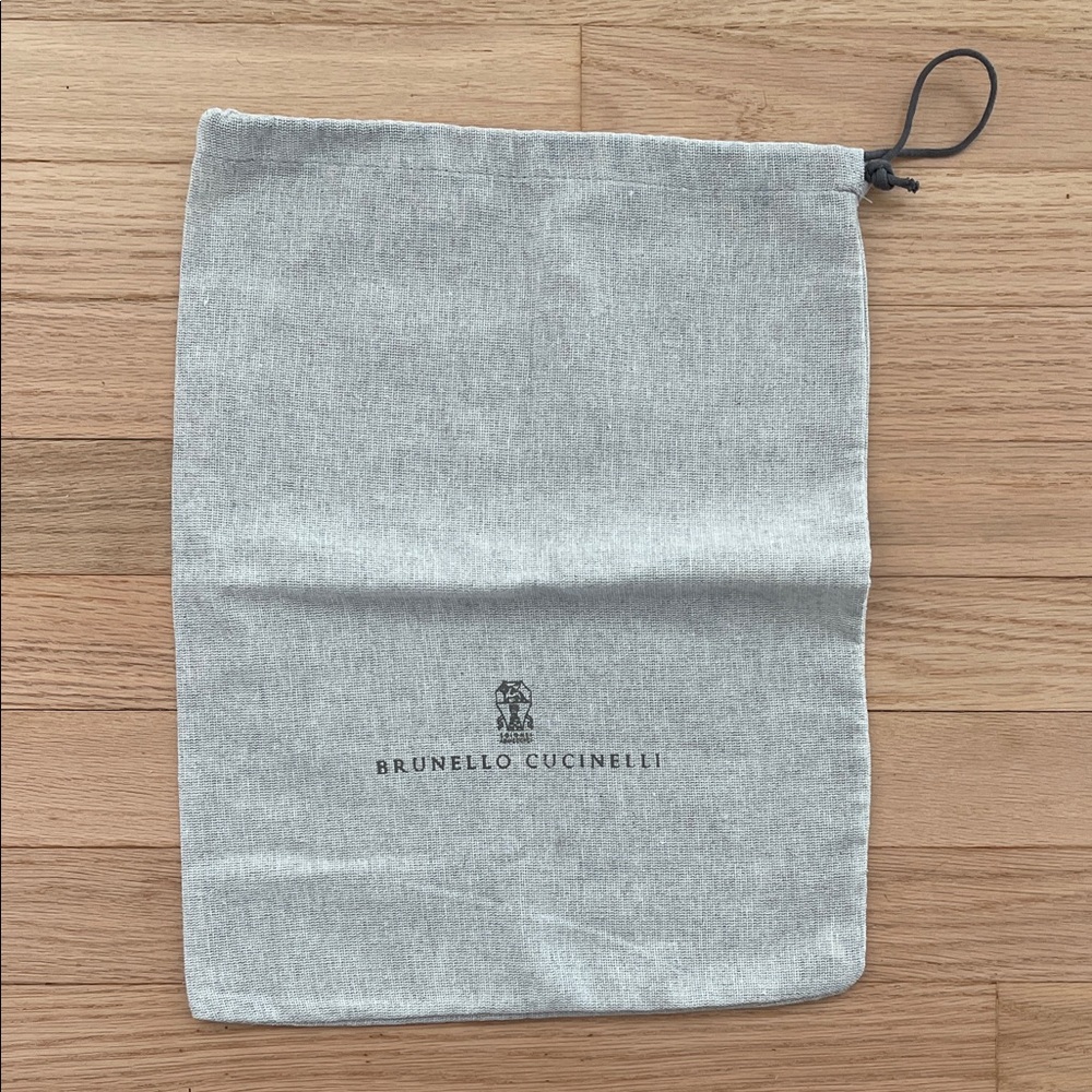 Brunello Cucinelli Light Gray Fabric Dust Bag